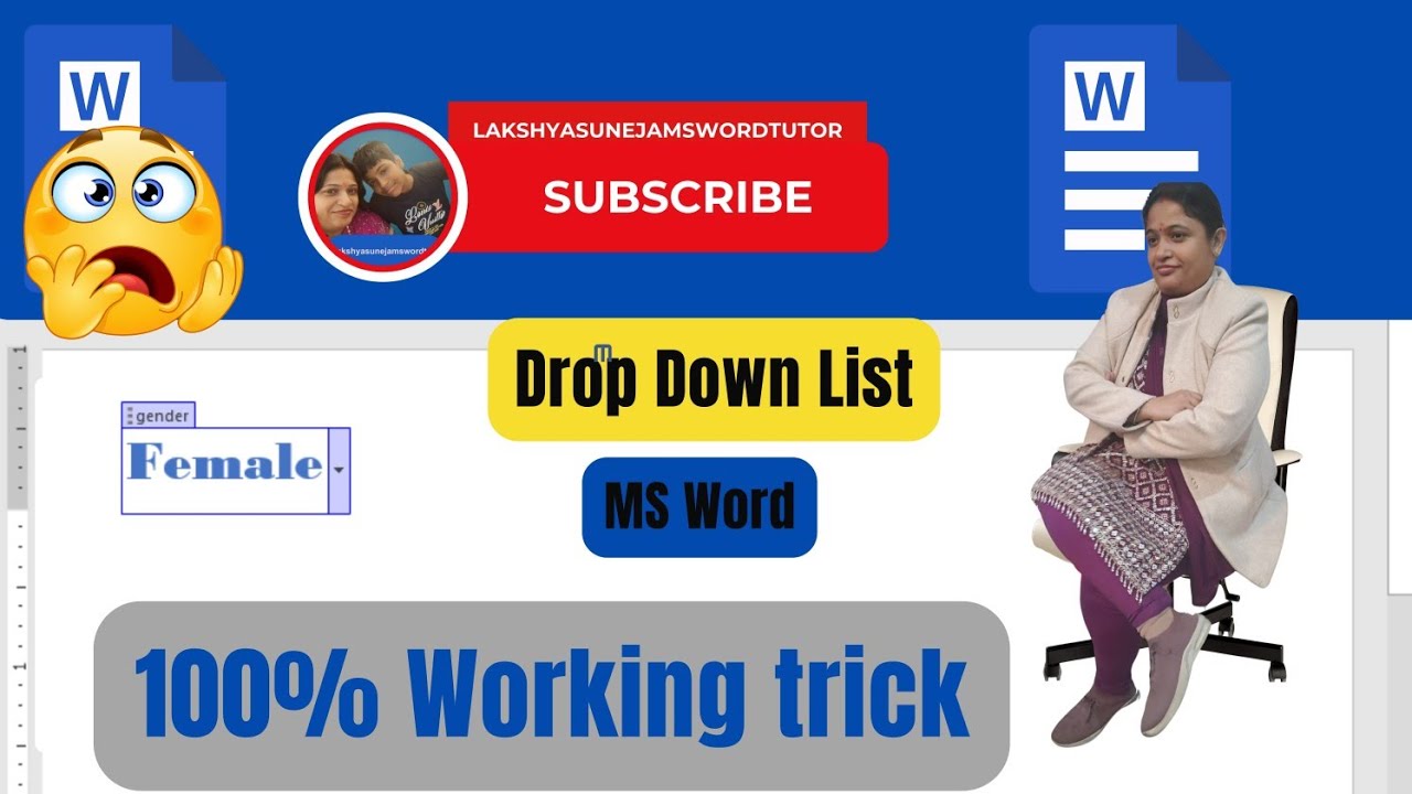 omg ! 😲 How to Make Dropdown List in Microsoft Word Hindi Tutorial || MS Word Tips & Tricks