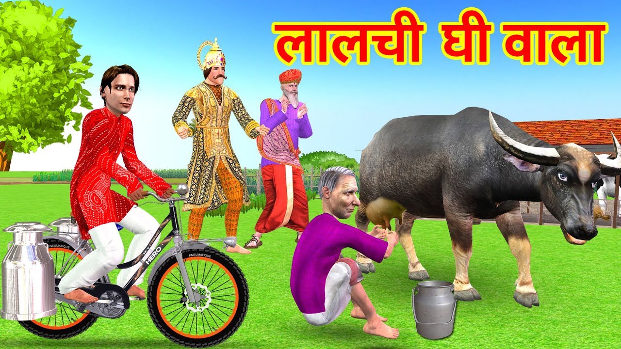लालची घी वाला Greedy Milkman Hindi Kahaniya