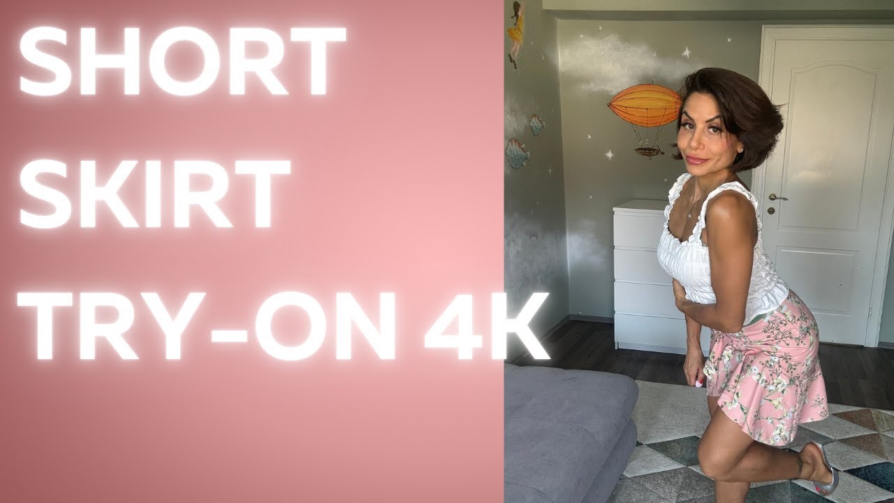 Примерка короткой мини-юбки ║ Естественная миниатюрная фигура ║ 4K
