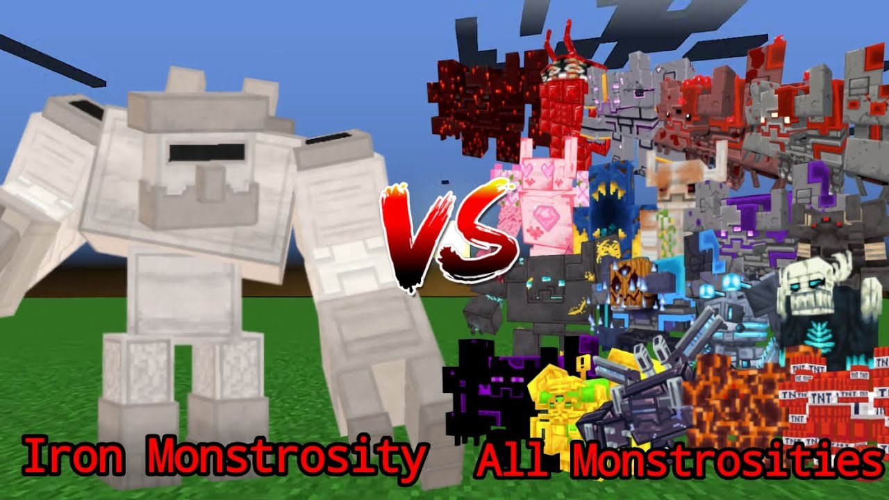 Iron Monstrosity vs All Monstrosities | Minecraft Mob Battle