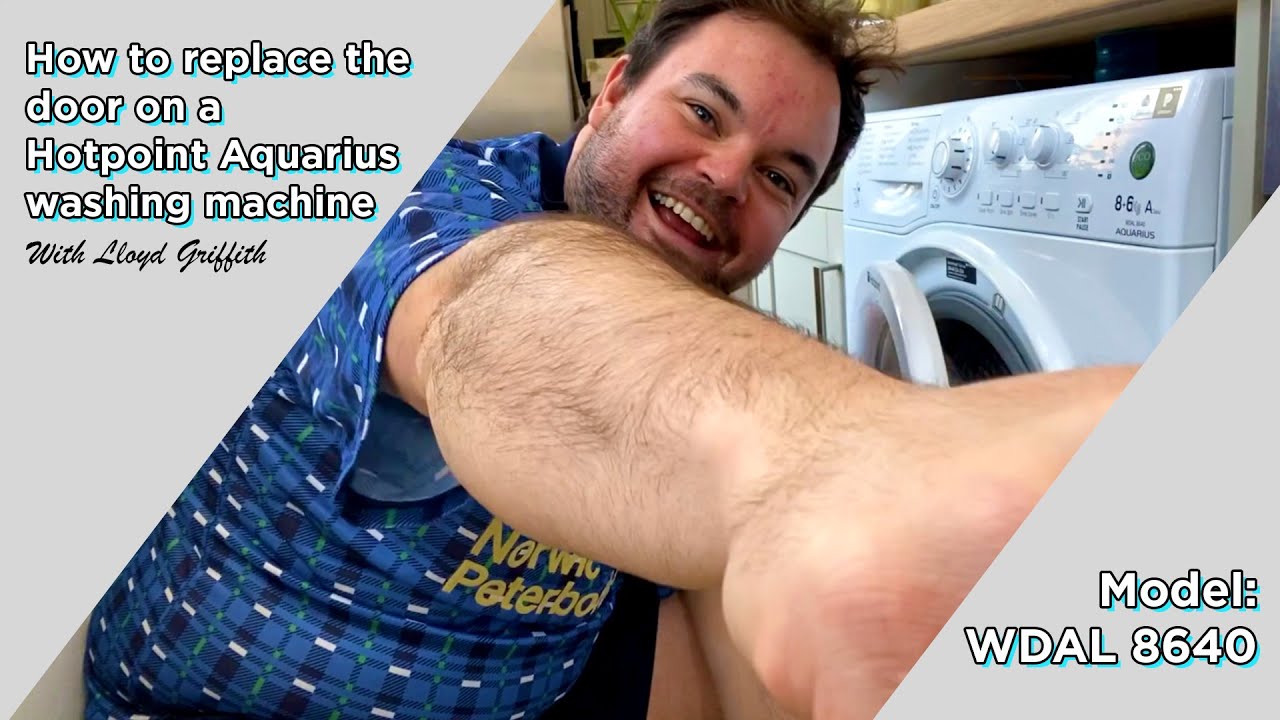How to replace the door handle on a Hotpoint Aquarius washing machine