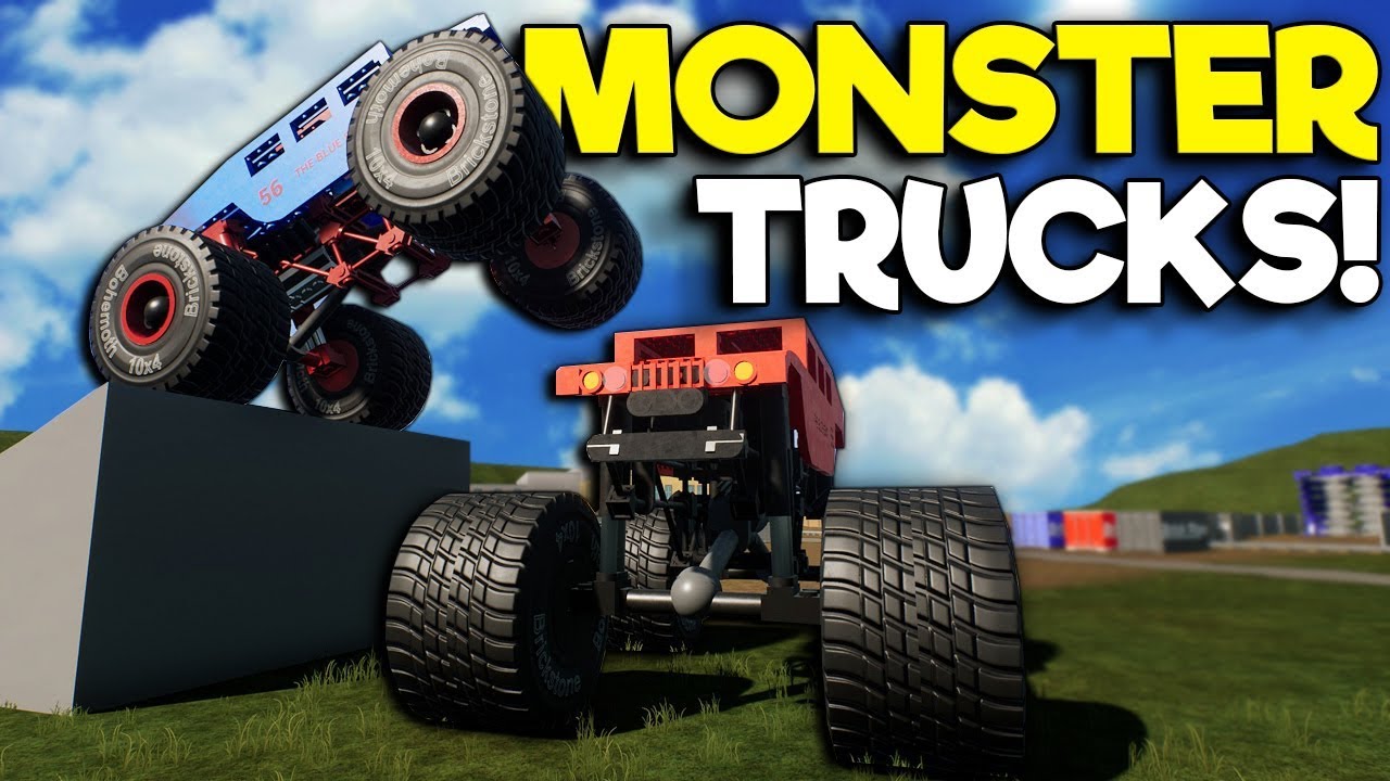 LEGO MONSTER TRUCK STUNTS & CRASHES! - Brick Rigs Multiplayer Gameplay - Toy Stunt Show