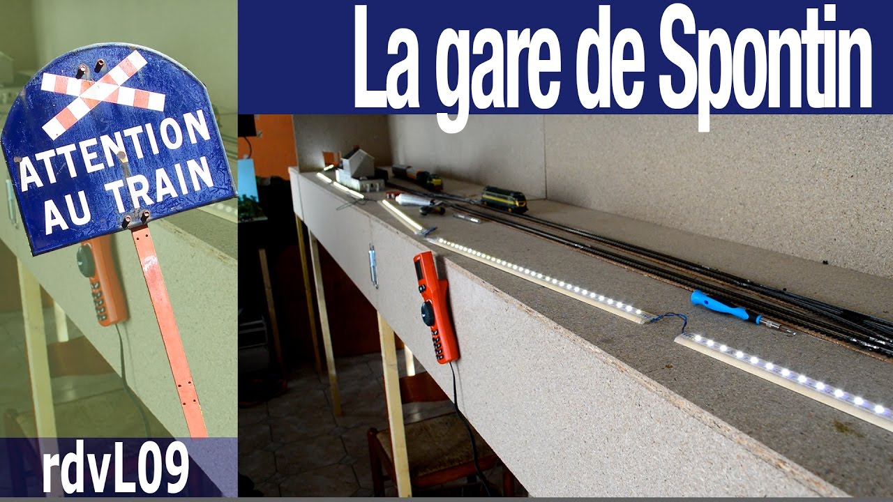 Construction du réseau Ho la gare de Spontin : L'éclairage (Episode 3)