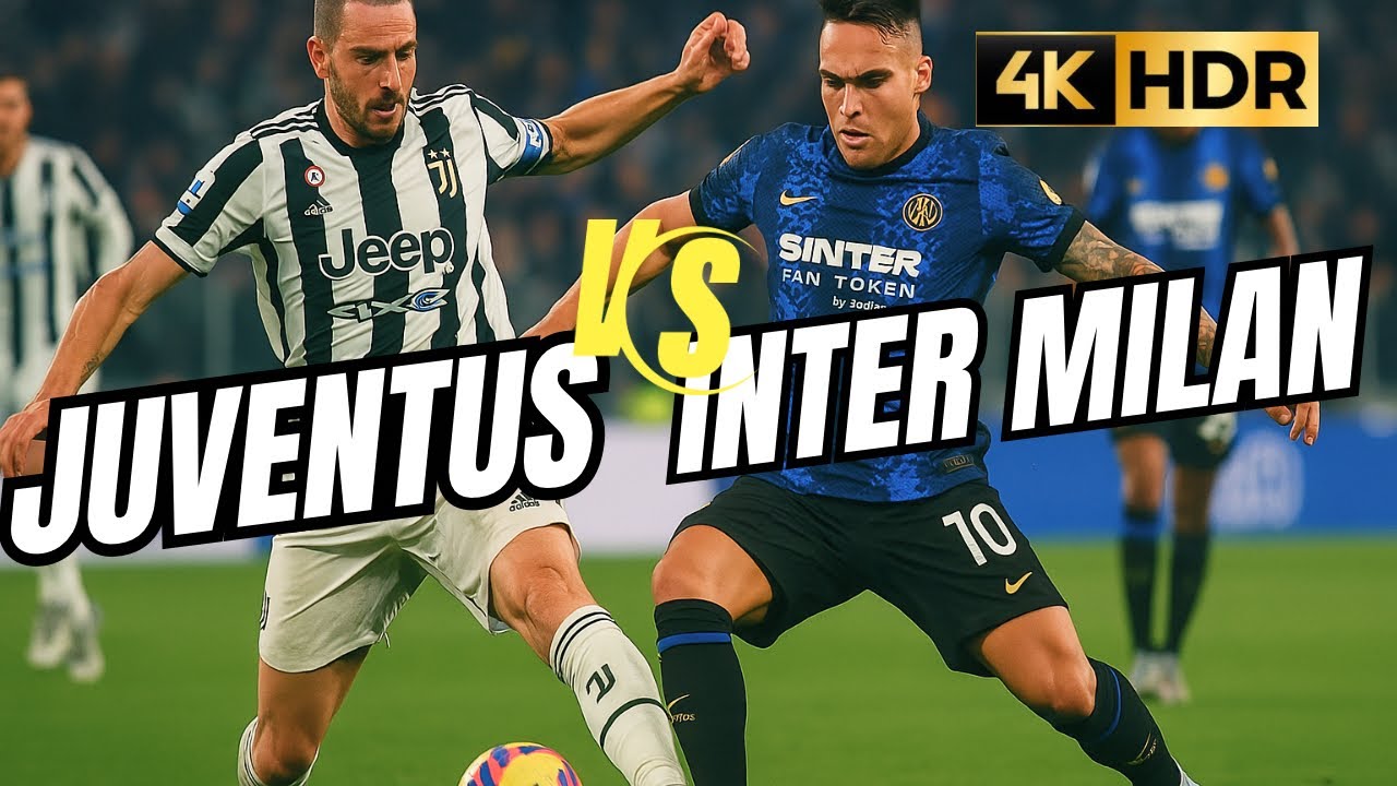 Juventus vs Inter Milan in 4K HDR  60fps - LG OLED evo AI TV