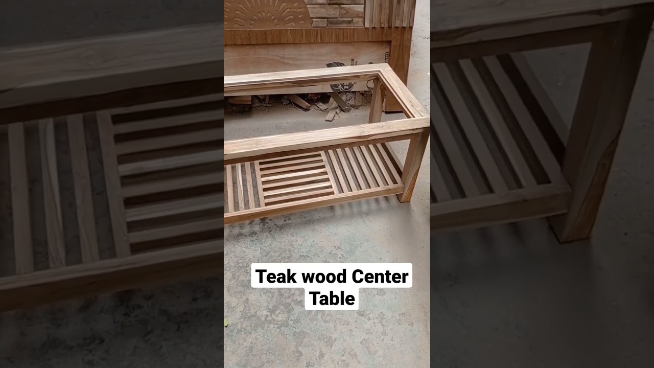 Pure Teak Wood Center Table Design ||