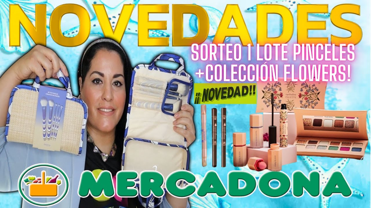❤️‍🔥ÚLTIMA NOVEDAD MERCADONA LOTE BROCHAS🐬+SORTEO LOTE PINCELES+COLECCIÓN FLOWERS