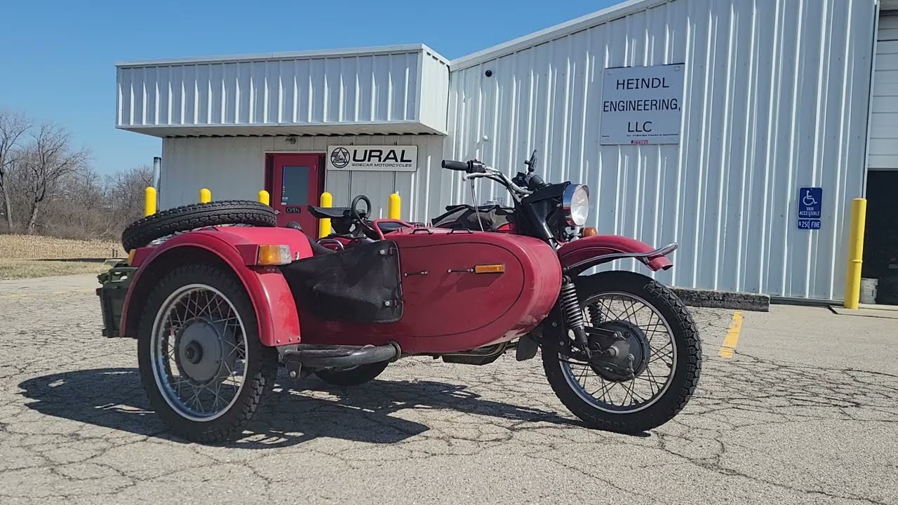 1996 Ural Sidecar Motorcycle with BMW Engine Swap and Model A Taillight