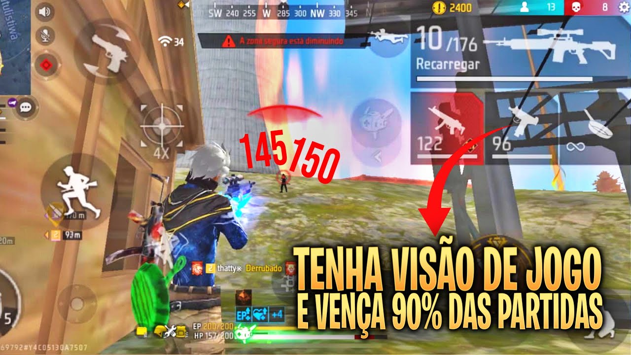 COMO TER VISÃO DE JOGO NO FREE FIRE 
