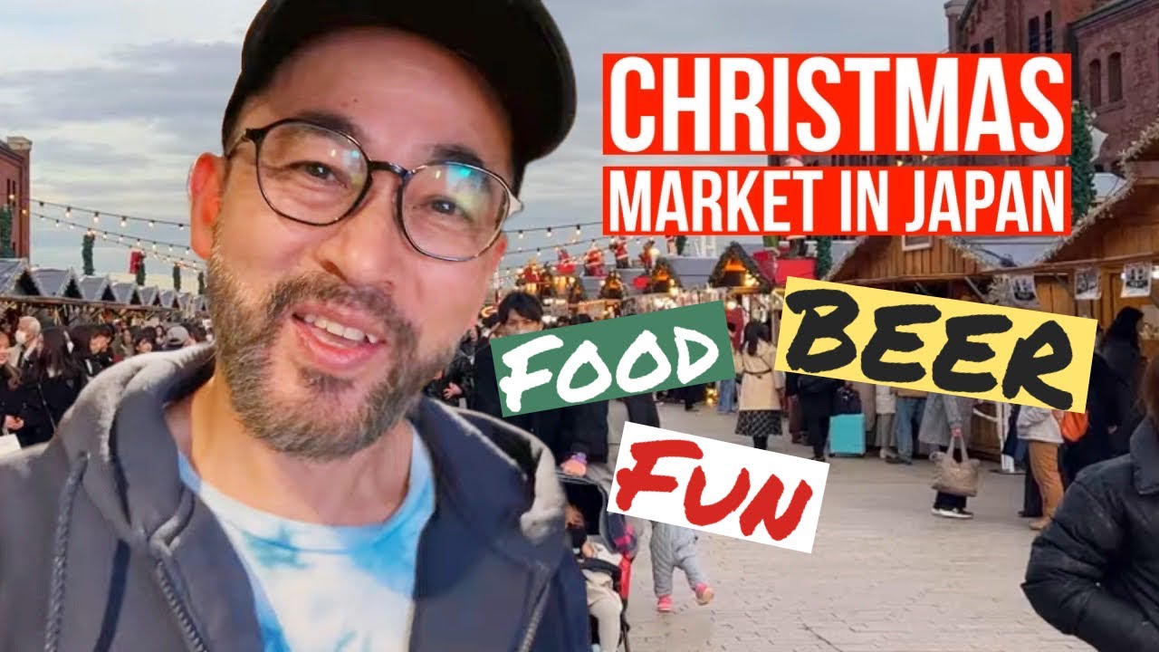 Japan CHRISTMAS MARKET in Yokohama | Satoshi's Xmas Present 2023