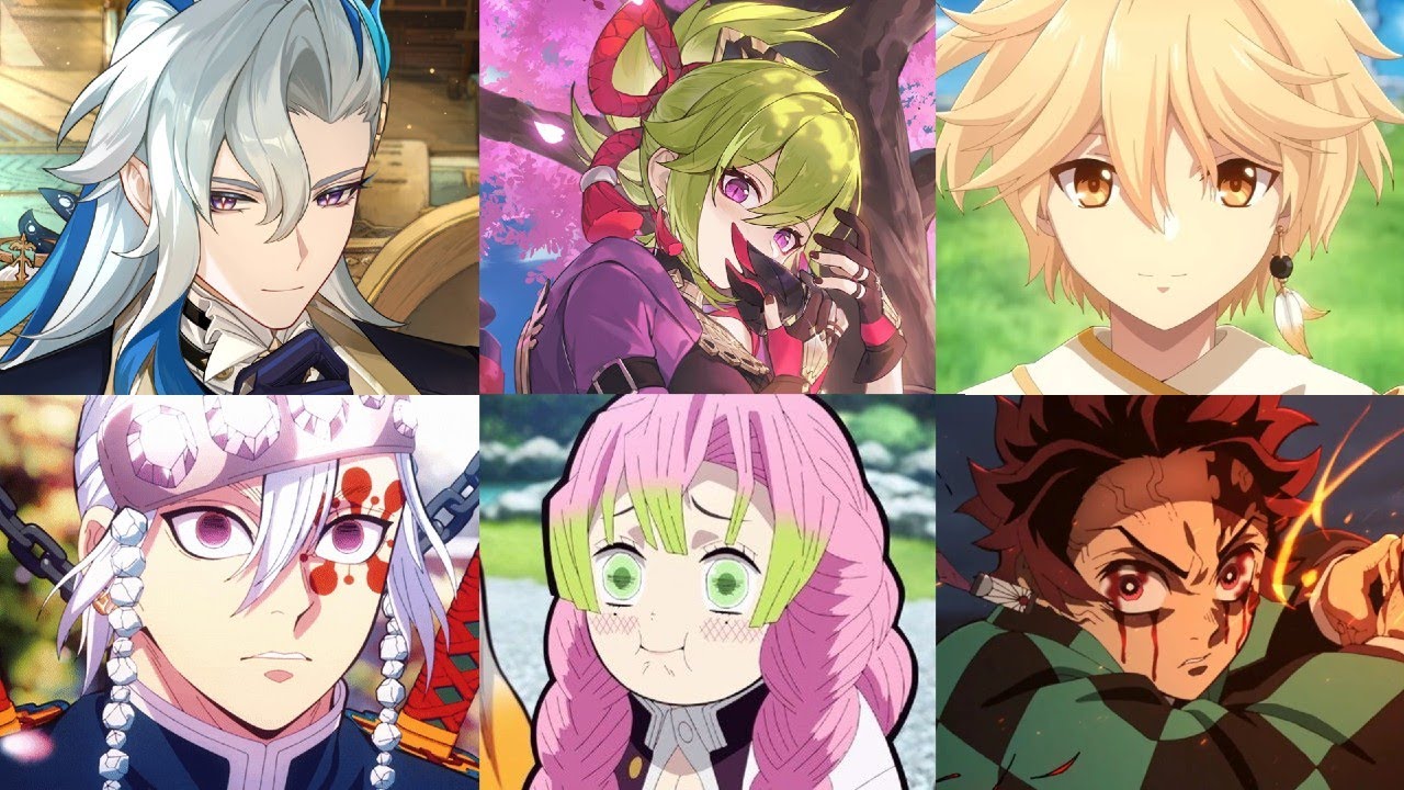 Genshin Impact Same Voice Actors Demon Slayer Hashira Training Arc (English Dub 2024)