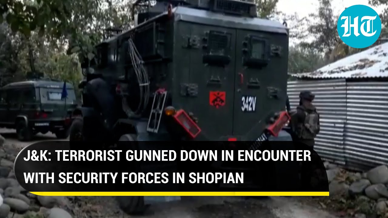 J&K: Terrorist gunned down in encounter with security forces in Shopian
