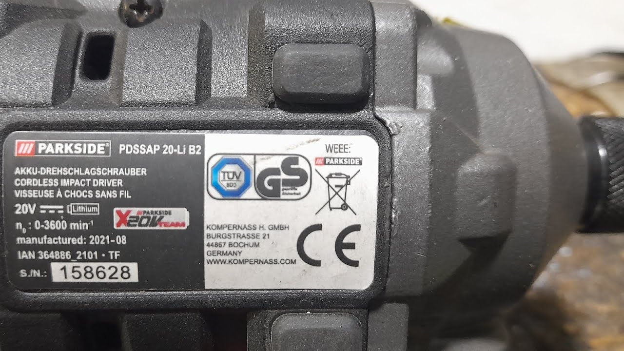 #Parkside #brushless #impact_driver