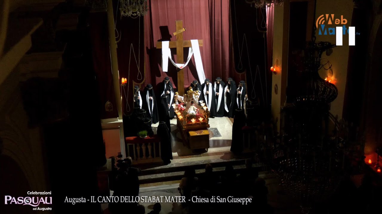 Augusta - Il canto dello STABAT MATER dalla chiesa di San Giuseppe