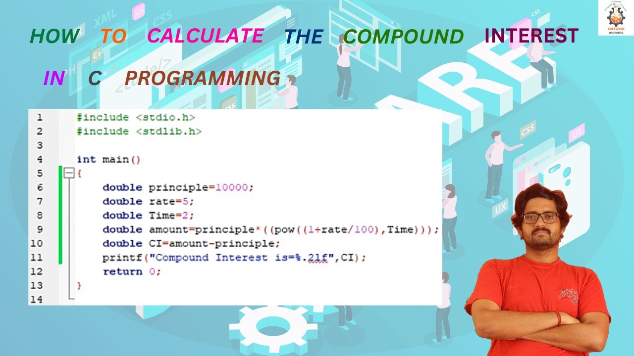How to calculate the Compound Interest in C programming