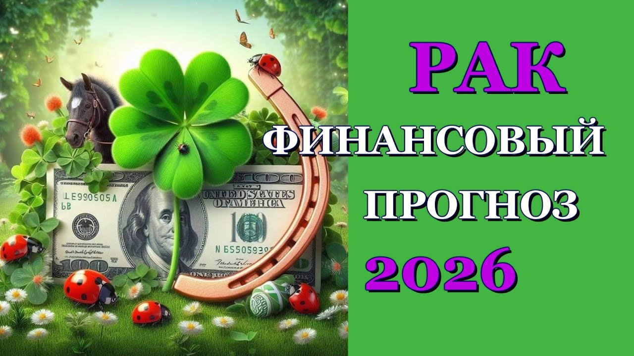 РАК 2026 - ФИНАНСЫ - ТАРО ПРОГНОЗ - ГОРОСКОП - РАСКЛАД на ДЕНЬГИ -  ОНЛАЙН ГАДАНИЕ