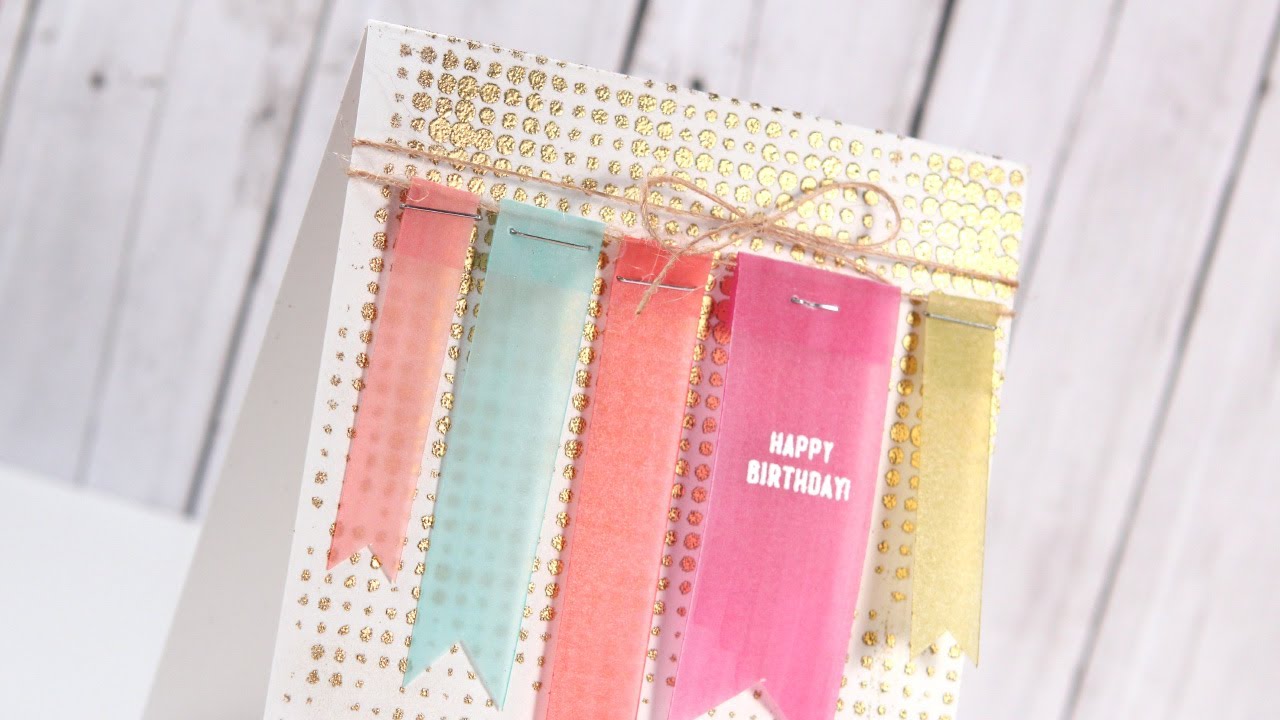 Make a Card Monday #239 - Vellum Birthday Tags