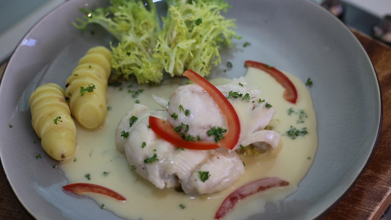 Lemon Sole with Butter veloute ( how to make butter sauce)