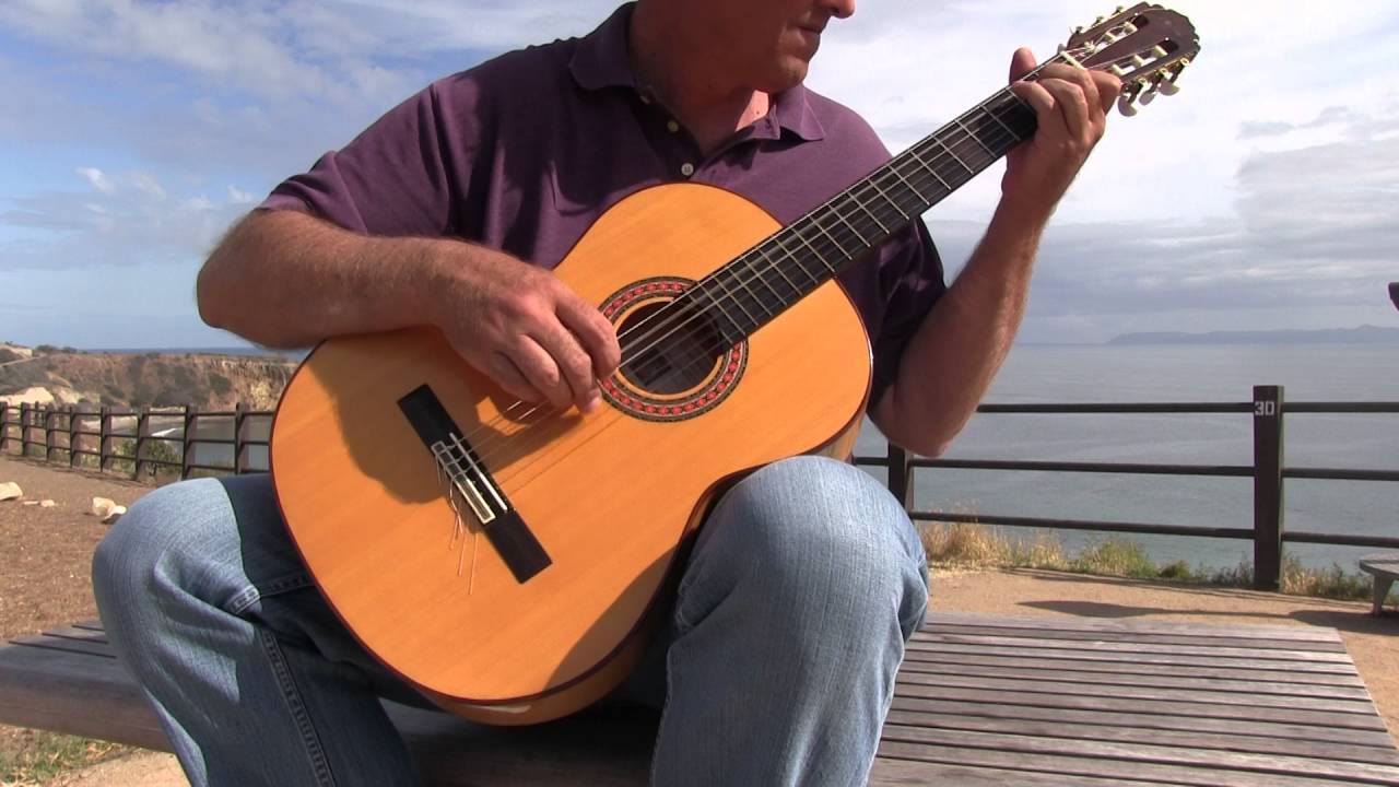 Guitar by the Sea improv 1 :Manuel Rodriguez and Sons, C3F Caballero Flamenco Guitar .