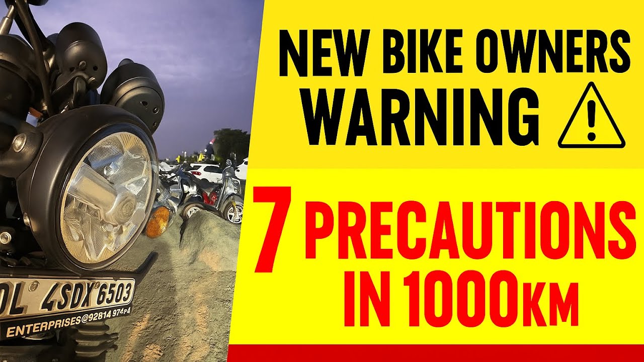 7 MUST-DO TIPS FOR FIRST 1000 KM FOR ANY NEW BIKE || MILEAGE & ENGINE LIFE SECRET 😎