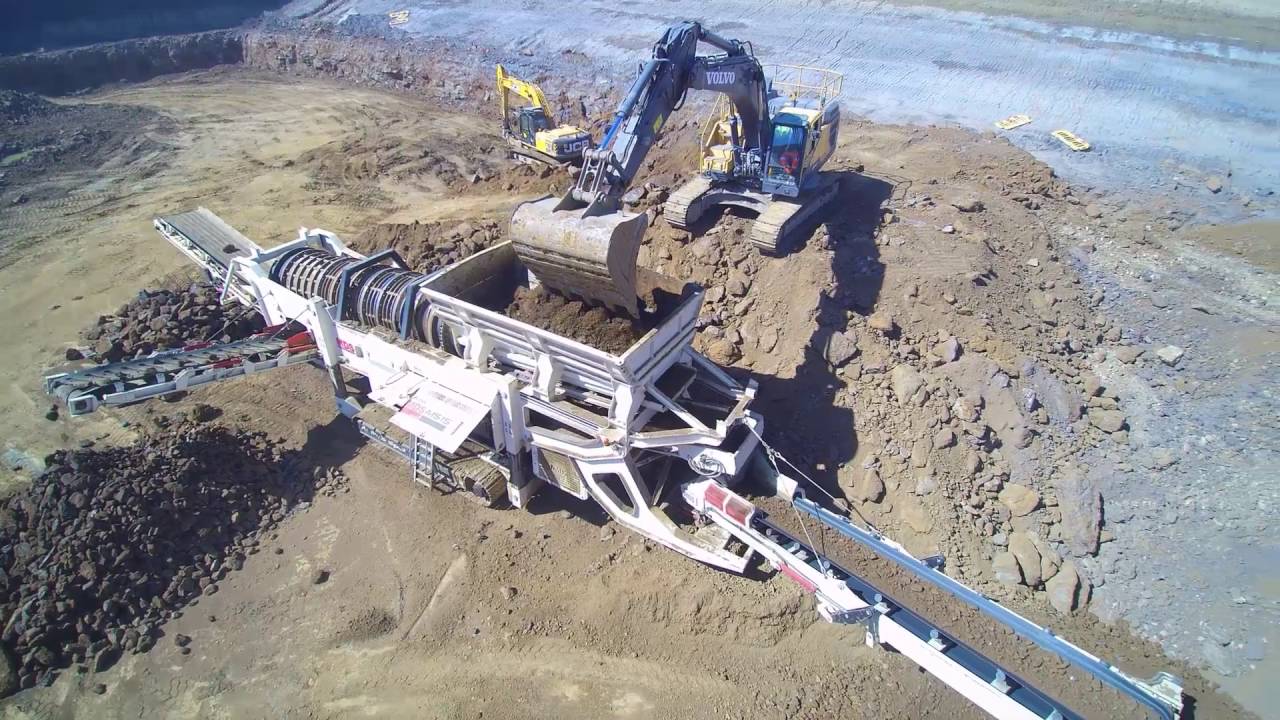 MDS M515 trommel screen processing Ironstone