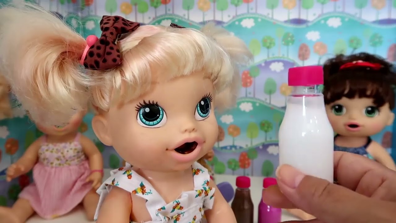 COMO FAZER LEITE EM PÓ E SUCO PARA BONECAS BABY ALIVE AMANDINHA