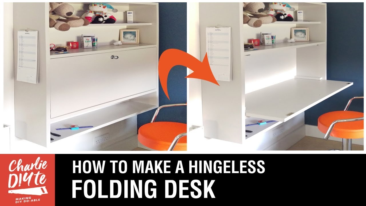 How to Make a Folding Desk - With No Hinges!