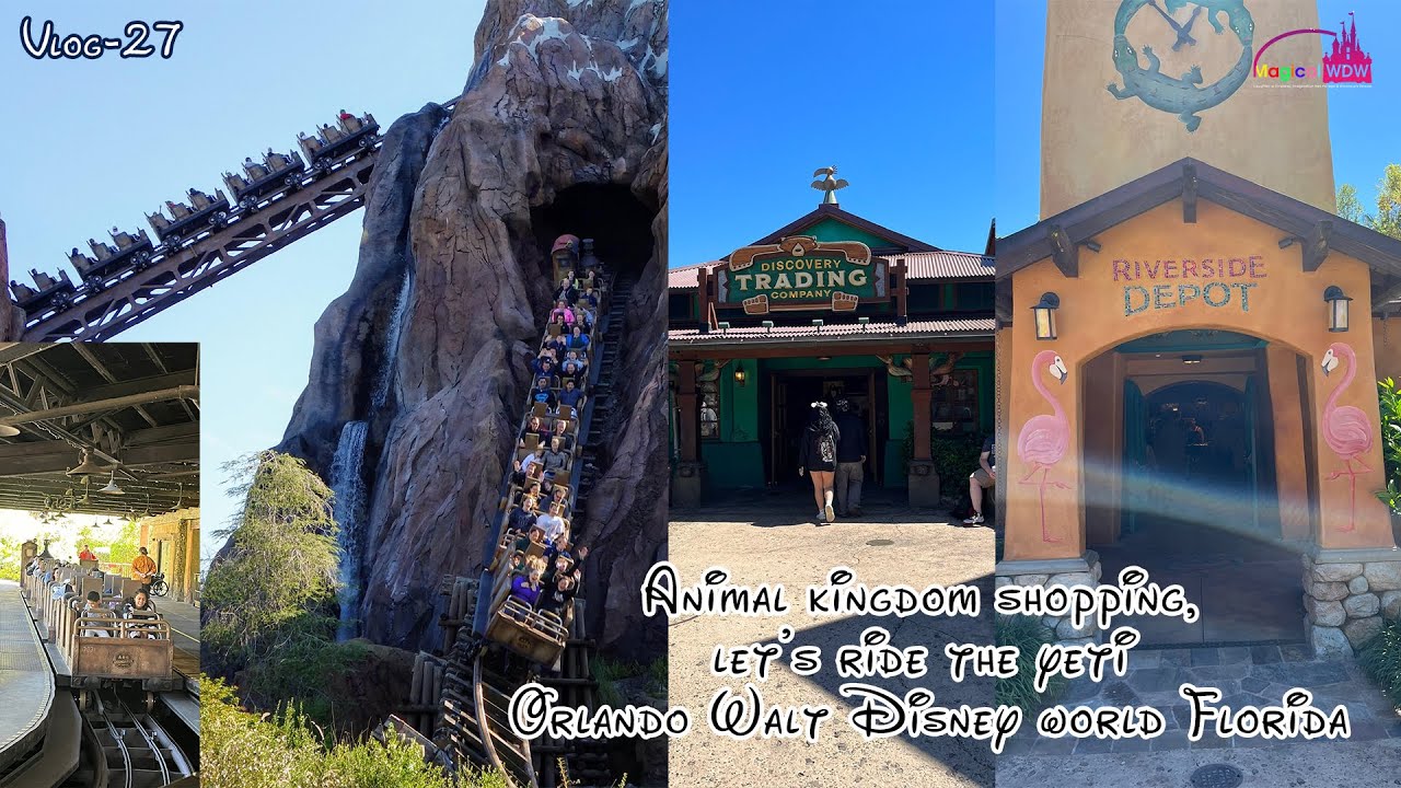 Animal kingdom shopping, let’s ride the yeti Orlando Walt Disney world Florida