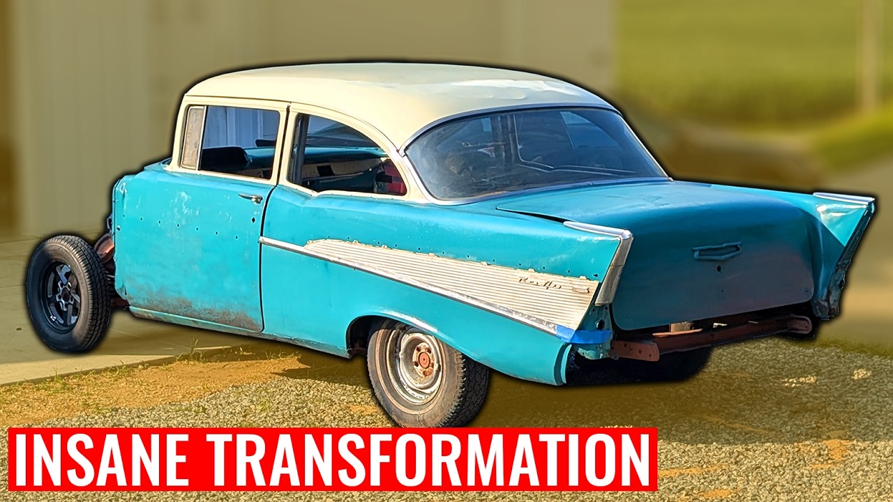 INSANE Transformation On My 57 Chevy - Turbo Cadillac Northstar