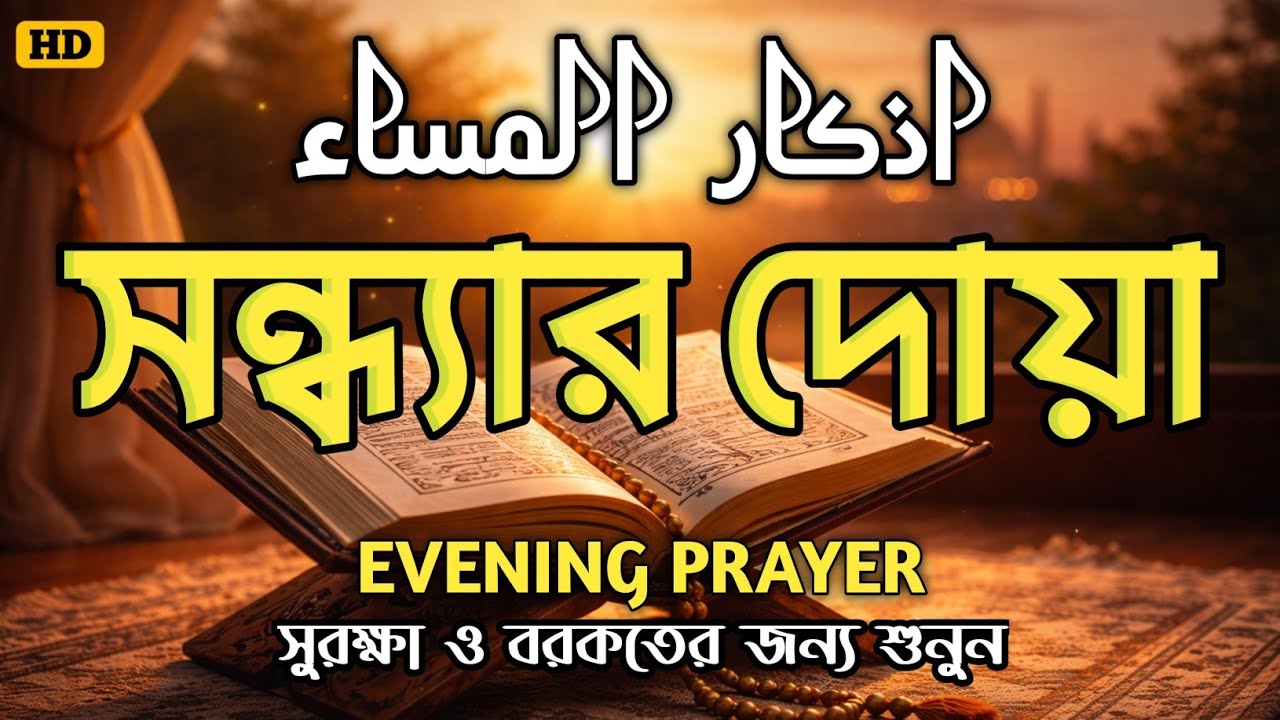 সন্ধ্যার জিকির (اذكار المساء) Evening Zikir & Dua | সুরক্ষা ও বরকতময় আমল | Evening Dua By Alaa Aqel