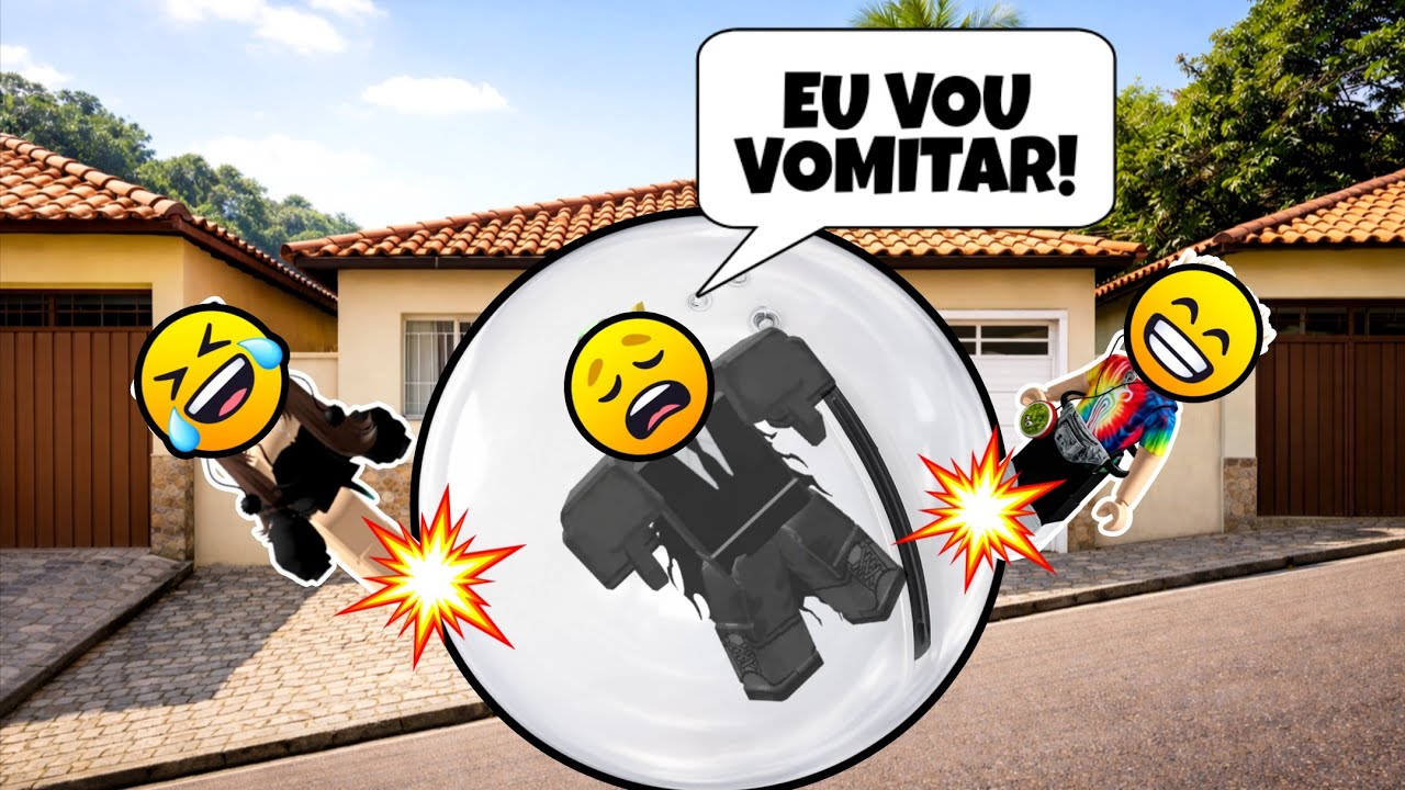 Os Meninos Deram Bicuda No Homem Preso Na Bolha Gigante - História Roblox 
