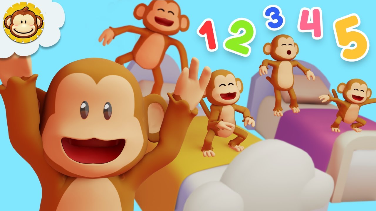 Lagu Anak Anak | Lima Monyet Kecil 🐒 Lompat di Kasur | BaLiTa Indonesia