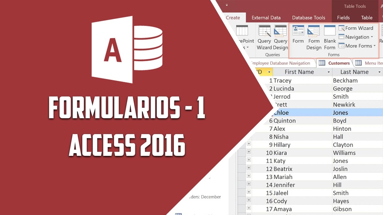 Access 2016 – Formularios I - Video 31