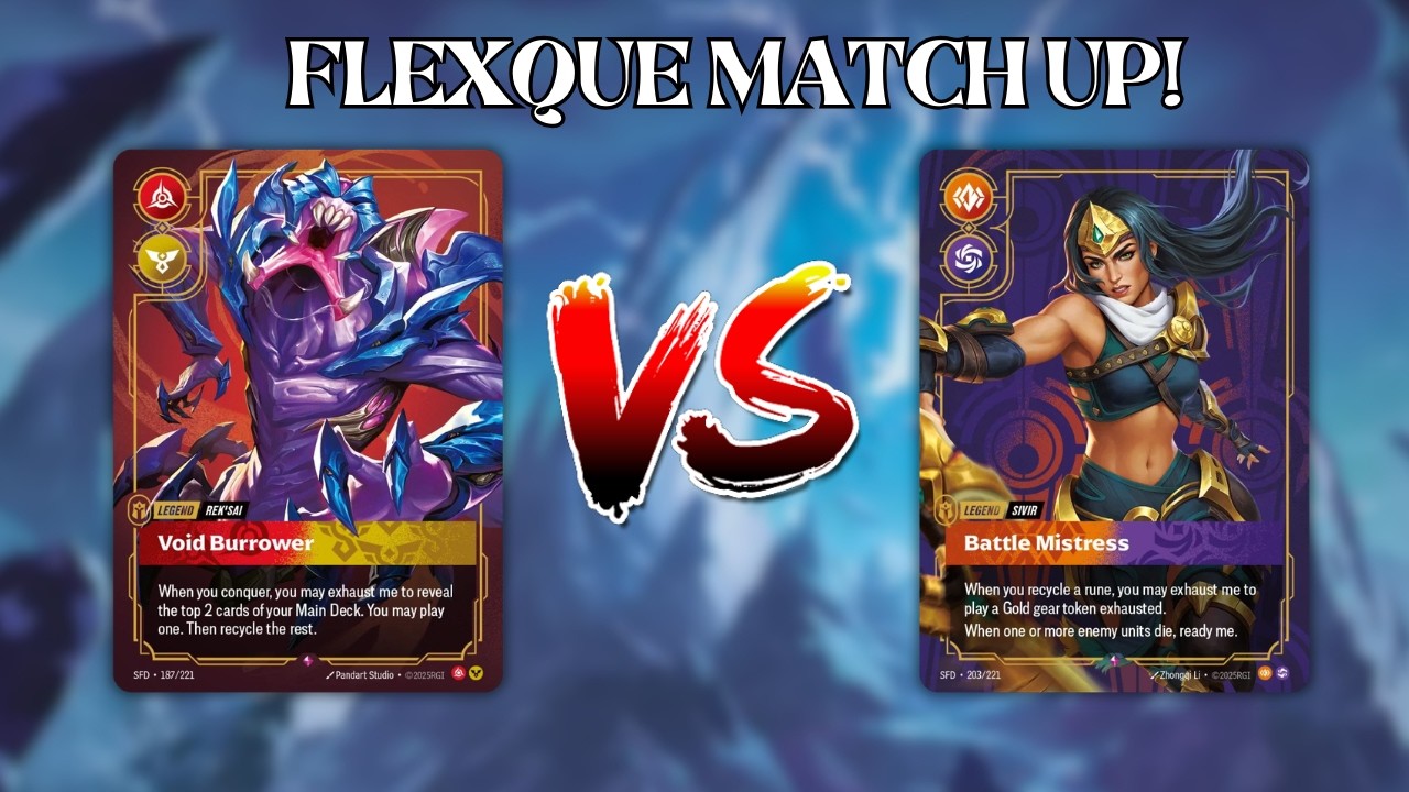 🔥 SIVIR BATTLE MISTRESS vs REK'SAI VOID BURROWER INSANE MATCH UP! |  TEAM FLEXQUE