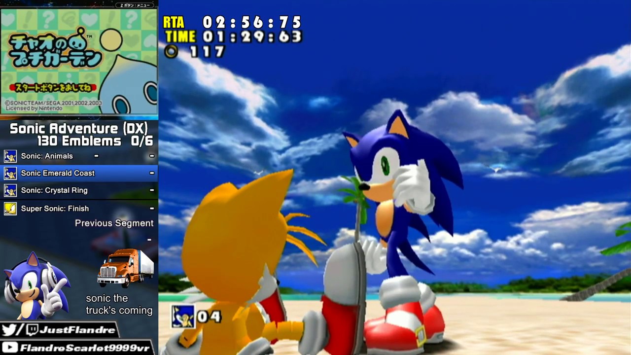 [WR] Sonic Adventure DX (GC): 130 Emblems in 5:44:45 [Part 1]