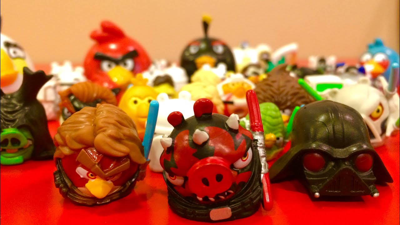 Angry Birds Star Wars 2 Telepods and Toys Chewbacca C-3PO Han Solo Luke Skywalker