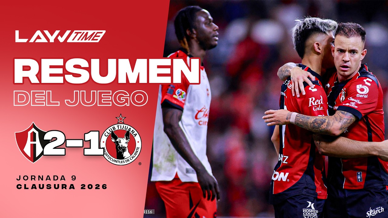 ¡TRIUNFO A LO ATLAS! 🔴⚫ | Atlas 2 - 1 Xolos | Resumen y Goles | Liga MX | Layvtime