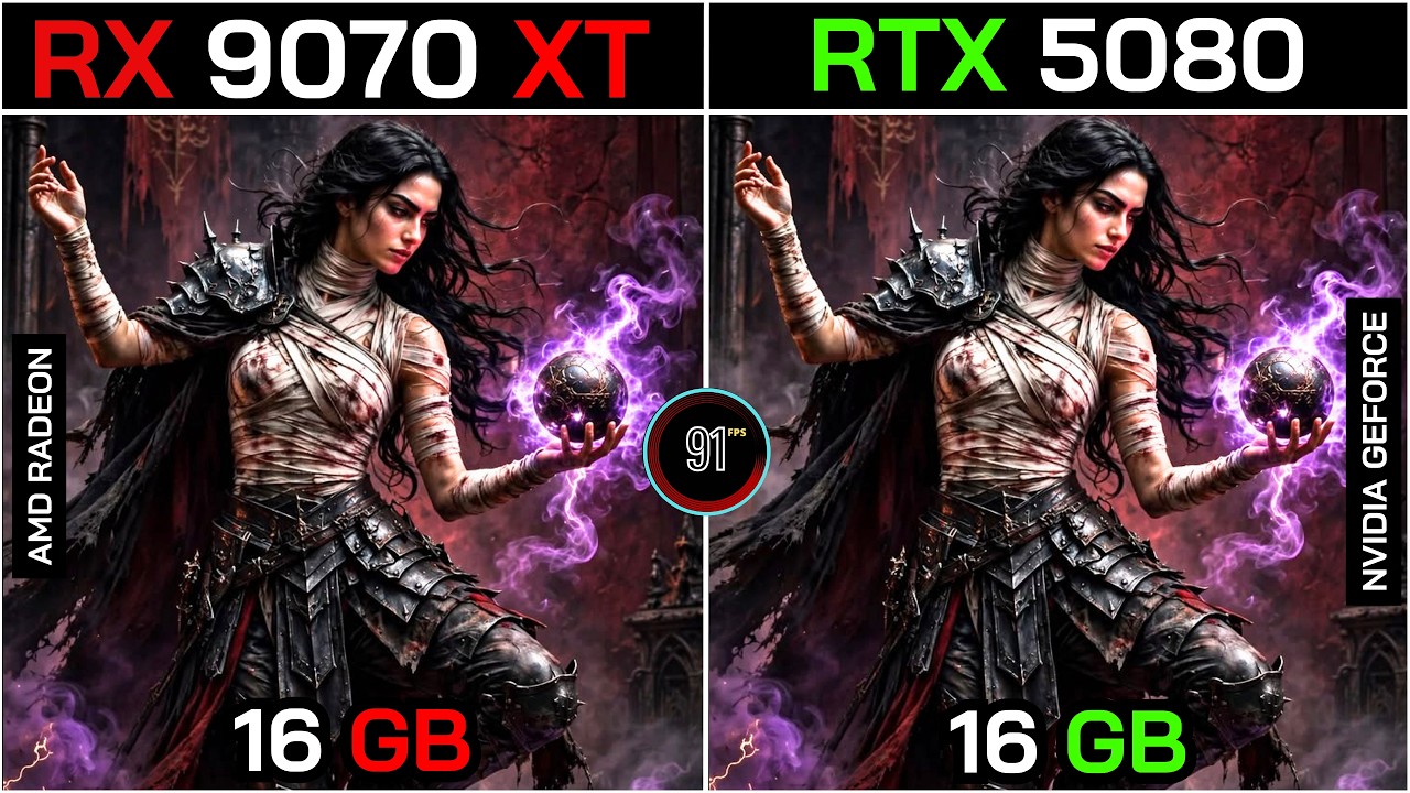 RX 9070 XT VS RTX 5080+ Ryzen&trade; 7 9800X3D : TEST IN 20 GAMES