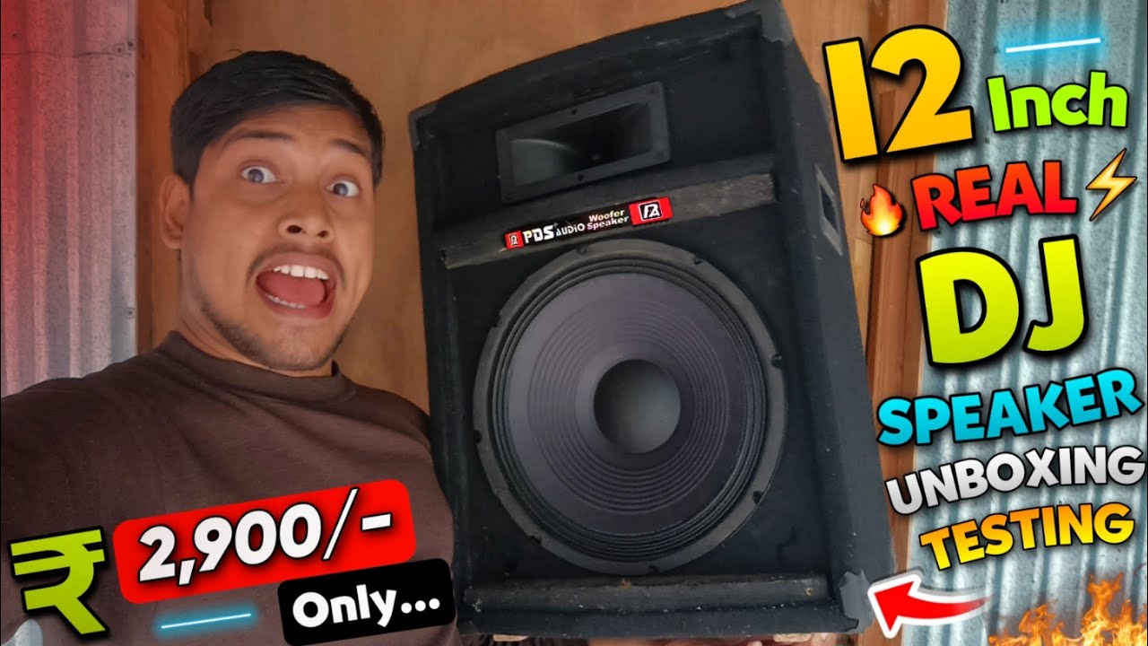I Bought 12 Inch Real Dj Speaker.. Only At ₹2900 Rupees.. | PDS Audio Dj Speaker Unboxing & Testing