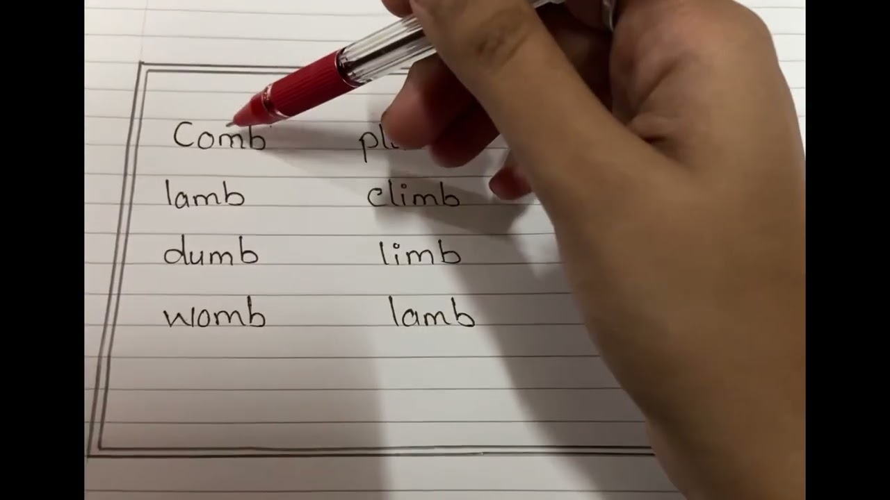 Sound of &ldquo;mb&rdquo; . Pronunciation of words with letters &ldquo;mb&rdquo;.