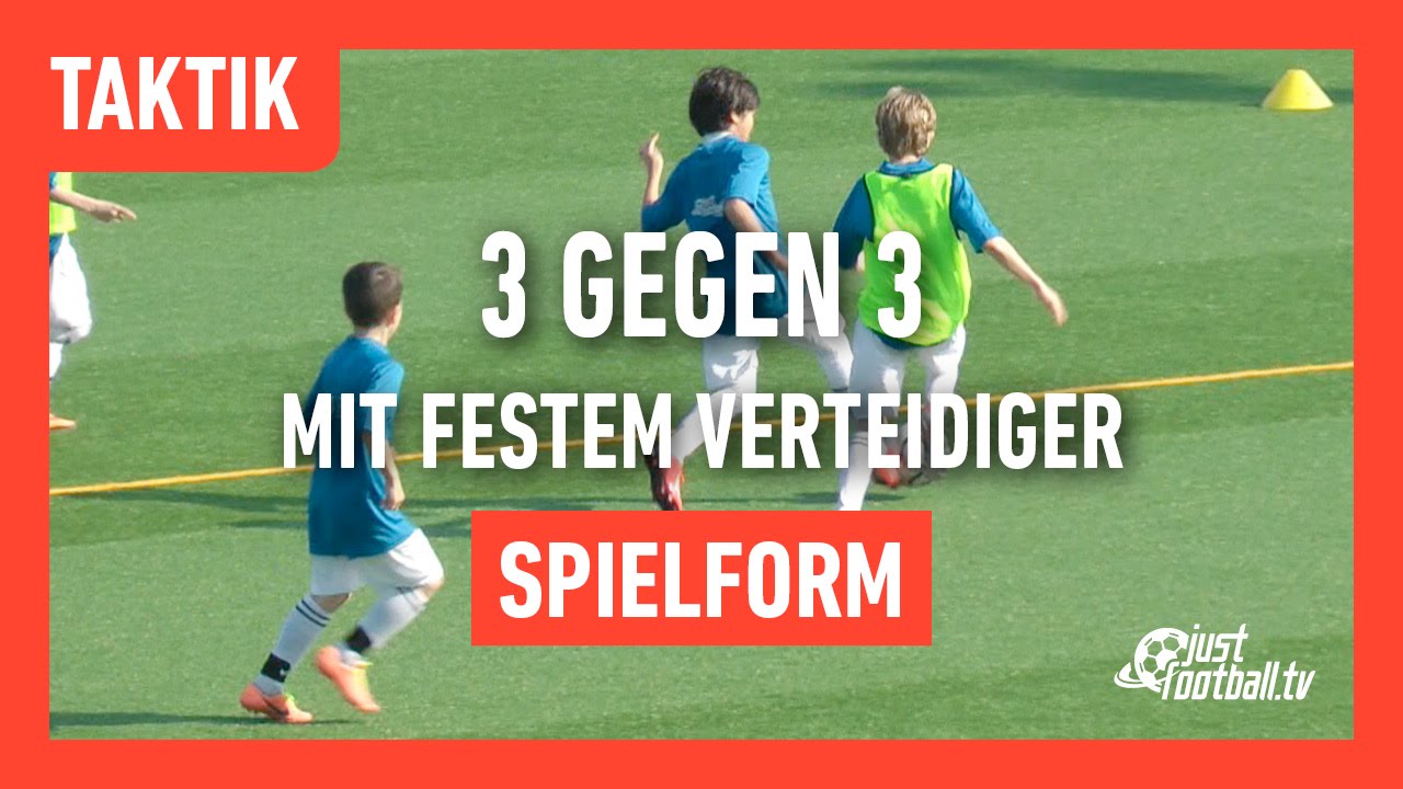 Fussballtraining: Fester Verteidiger - Spielform - Taktik