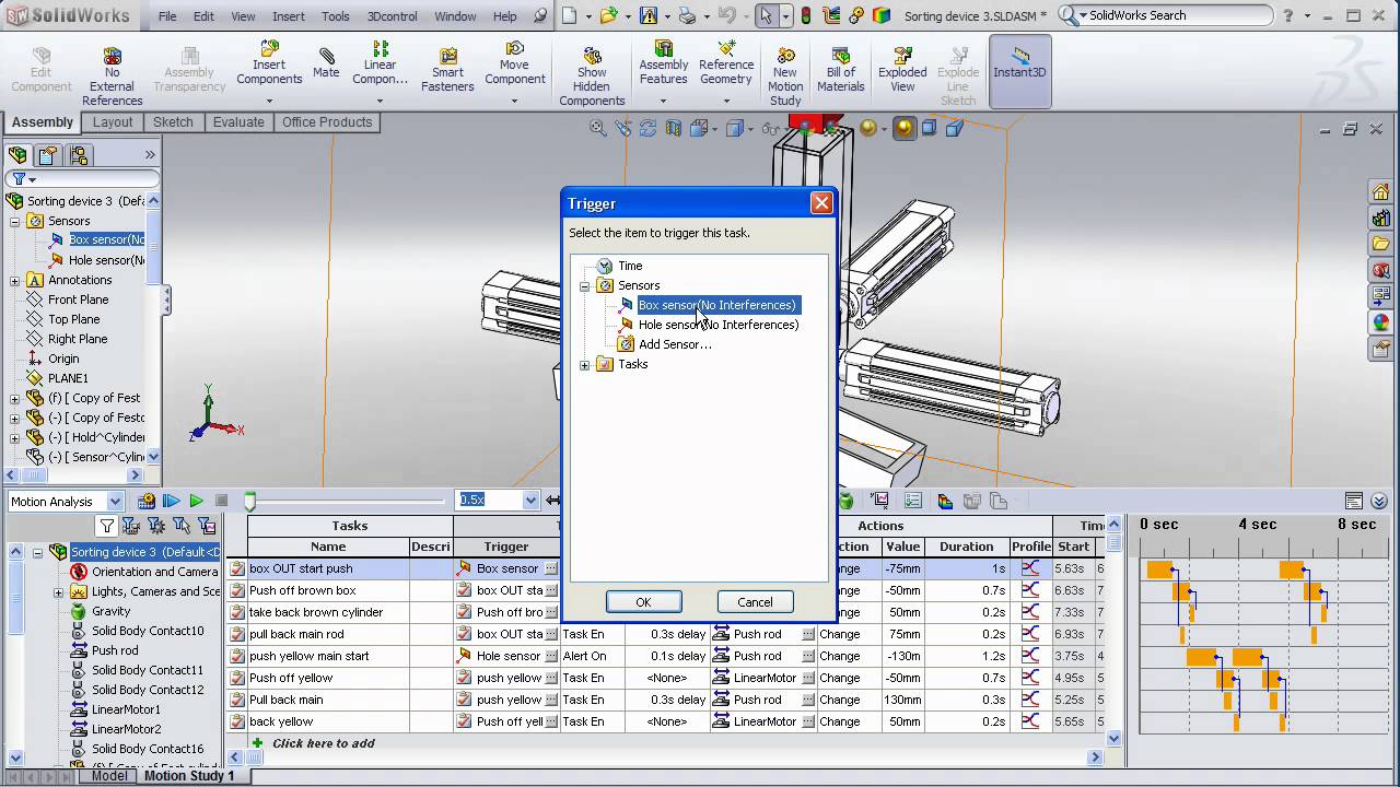 SolidWorks 2010 Sensor