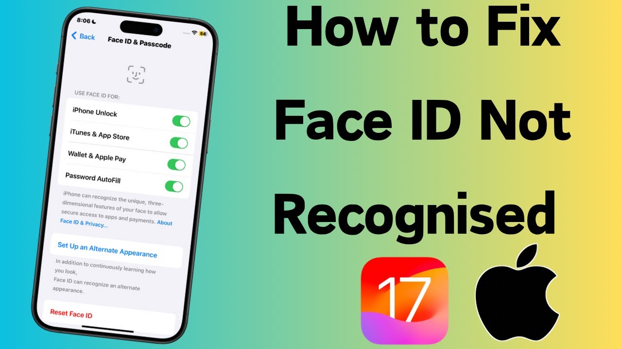 How to Fix Face ID Not Recognised in iPhone |  Face ID Not Recognised in iPhone | 2024
