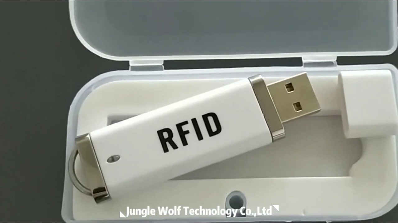 White Small USB RFID Reader for Computer