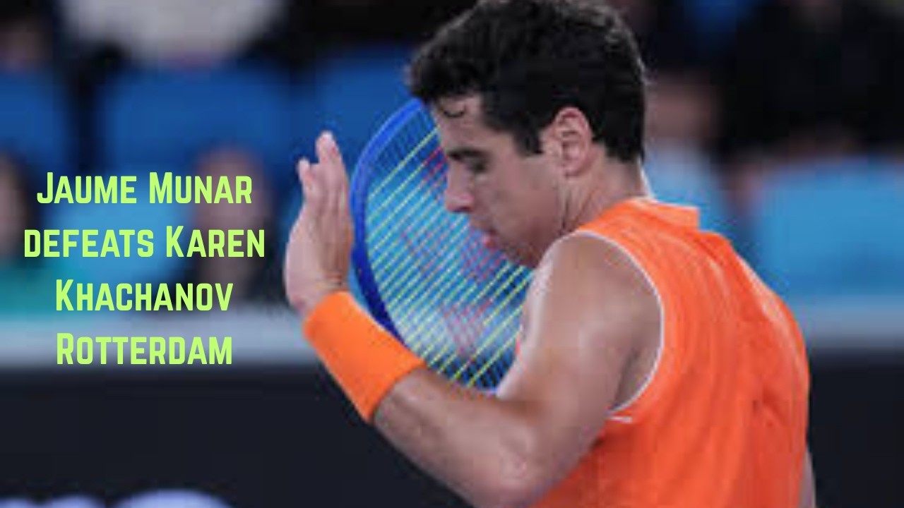 JAUME MUNAR STUNS KHACHANOV IN ROTTERDAM WITH HILARIOUS MID-MATCH WATER BOTTLE MOMENT