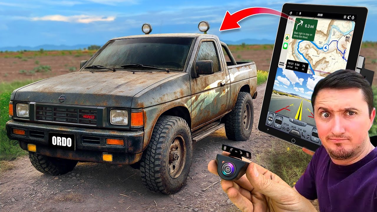 INSTALE una PANTALLA MODERNA a mi VIEJA PICKUP D21 4x4