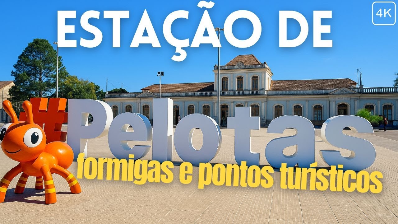 📌ESTAÇÃO FERROVIARIA DE PELOTAS: Formigas dos pontos turísticos, histórias e.. ass4lto? #walkingtour