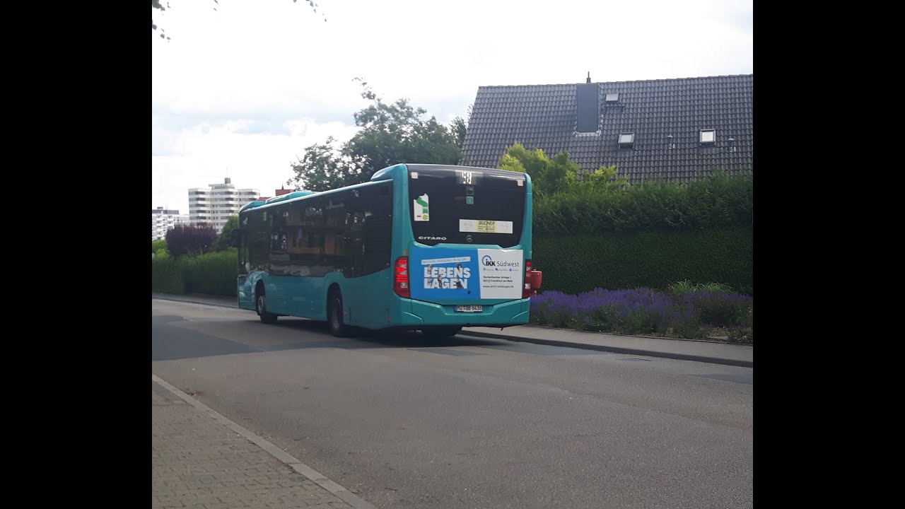 Busmitfahrt Linie 58 von Flughafen Terminal 1 bis Eschborn West