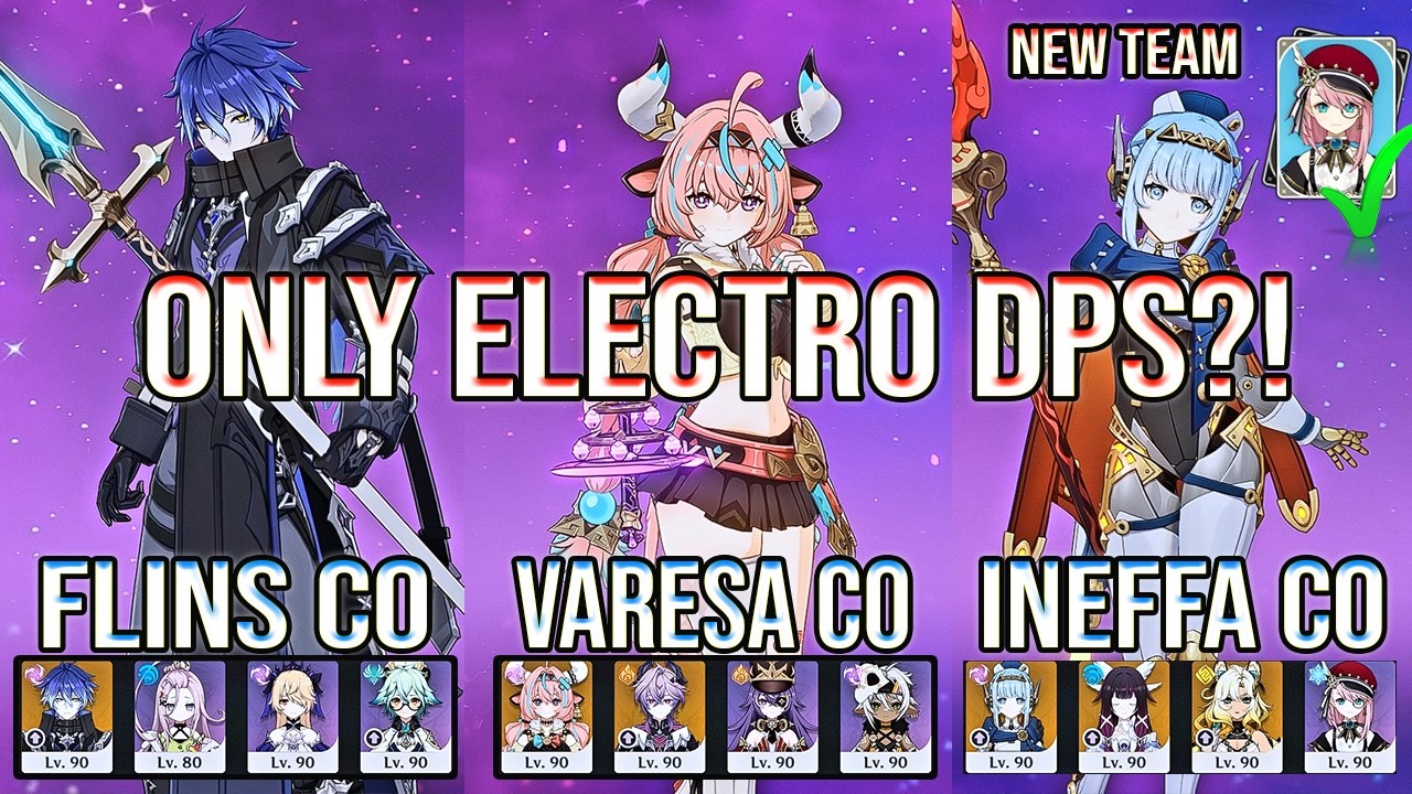 ⚡ ONLY ELECTRO DPS?! Flins, Varesa & Ineffa DESTROY Stygian Onslaught | Genshin Impact