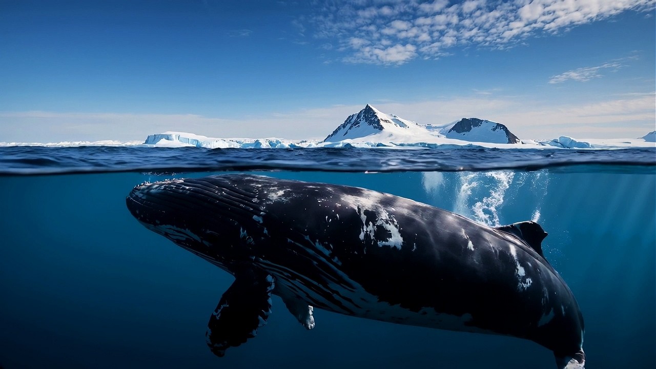 Sound of whales singing and underwater ambience