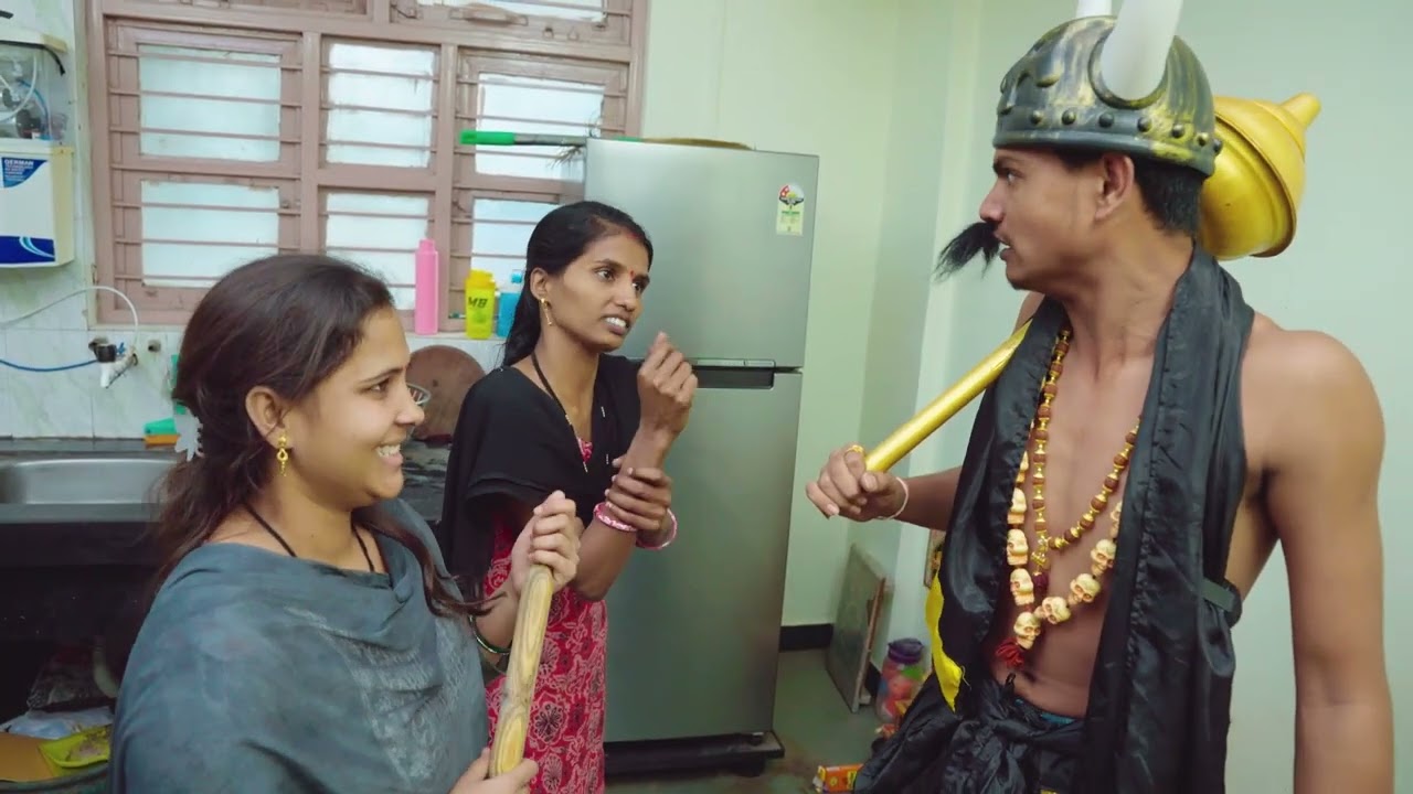 यमला हाणून हाणून चांगला सुजवला पूजा प्रियांकाने 😜 फुल कॉमेडी #vlogs 